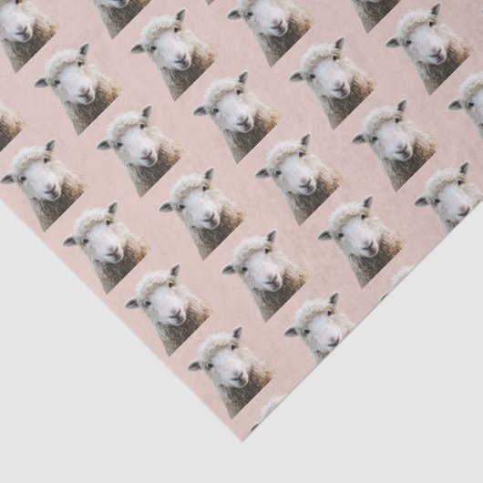 Schaf-Gesichtspattern Woll-Knittern Seidenpapier (Ausschnitt)