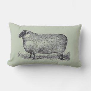 Schaf-Illustration Farmhouse-Stil-Hausdekoration Kissen Für Draußen
