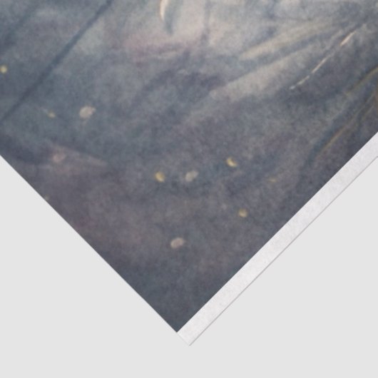 Schaf im Winterwald - Gewebe Seidenpapier (Ausschnitt)