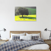 Schaf in der Morgensonne Leinwanddruck (Insitu (Schlafzimmer))