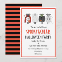 Schaf in Kostümen-Halloween-Party schneiden oder b