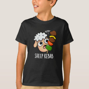 Schaf Kebab Lustiger Schisch Kebab Wortwitz Dunkle T-Shirt