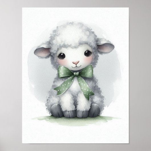 Schaf-Kinderzimmer-Wandkunst Poster (Vorne)