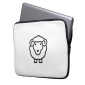 Schaf Laptopschutzhülle (Vorderseite Links)