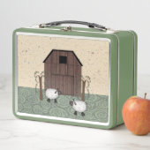 Schaf-Lunch Box Metall Brotdose (Beispiel)