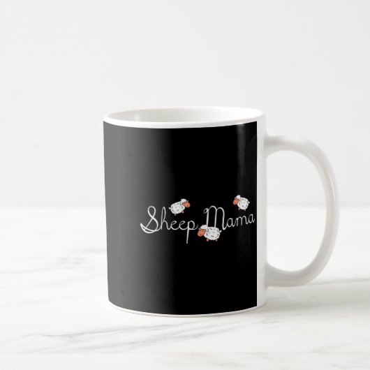 Schaf Mama Tier Muttertag Geschenk Kaffeetasse (Rechts)
