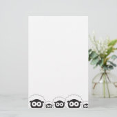 Schaf-Menge Briefpapier (Stehend Vorderseite)