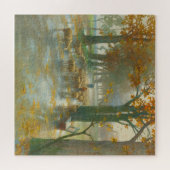 Schaf mit Hirten an einem Regentag Puzzle (Horizontal)