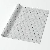Schaf Muster Farm rustikale graue Wasserfarbe Geschenkpapier (Ungerollt)