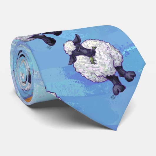 Schaf-Muster Krawatte (Gerollt)