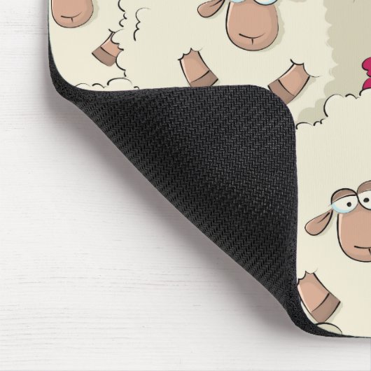 Schaf-Muster Mousepad (Ecke)