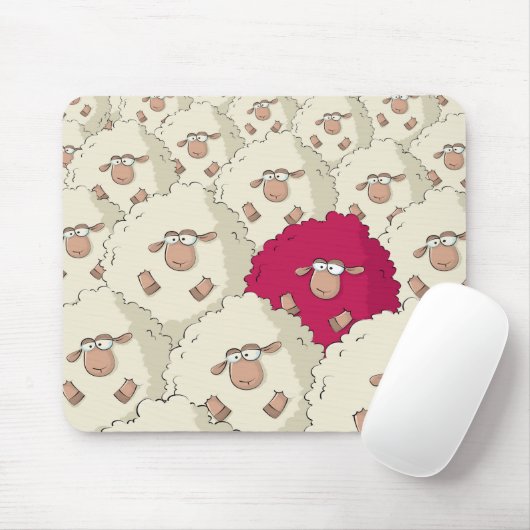 Schaf-Muster Mousepad (Mit Mouse)