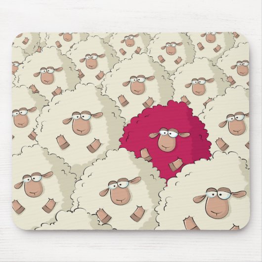 Schaf-Muster Mousepad (Vorne)