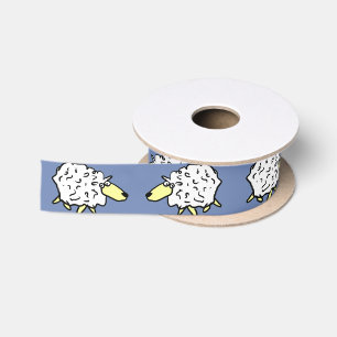 Schaf-Musterentwurf Satinband