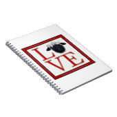 Schaf-Notizbuch Liebe-Wallis Blacknose Notizblock (Rechte Seite)