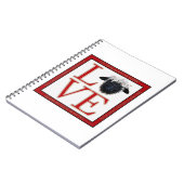 Schaf-Notizbuch Liebe-Wallis Blacknose Notizblock (Linke Seite)