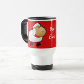 Schaf-Pipi-Mutterschaf-Tasse Reisebecher (Vorderseite Links)