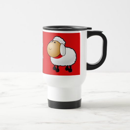 Schaf-Pipi-Mutterschaf-Tasse Reisebecher (Rechts)