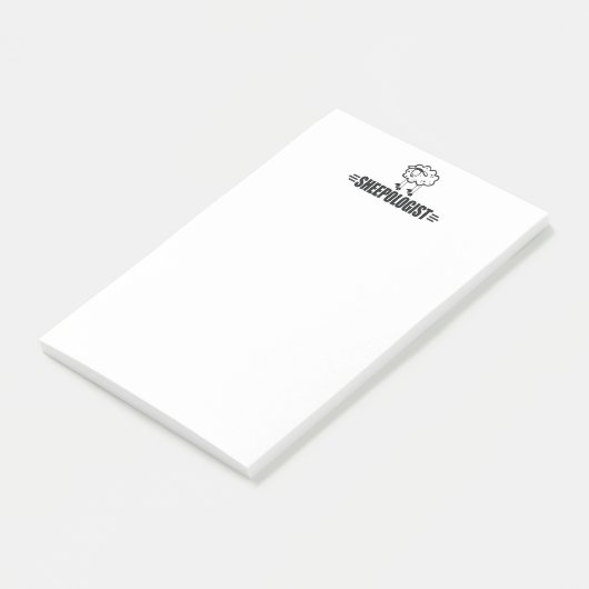 Schaf Post-it Klebezettel (angewinkelt)