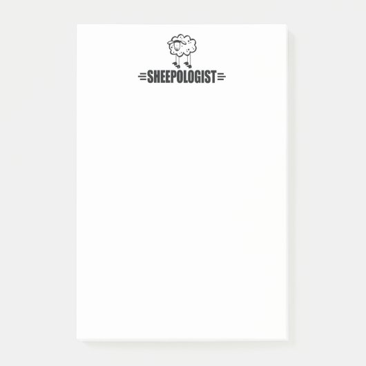 Schaf Post-it Klebezettel (Vorderseite)