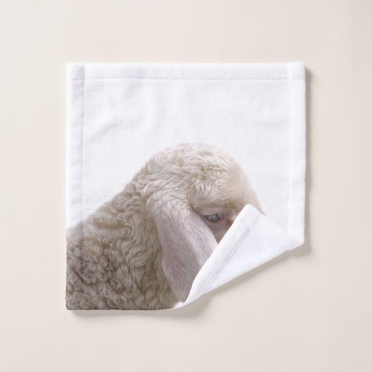 Schaf-Profil-Vieh Badhandtuch Set (Waschlappen)