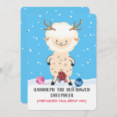 Schaf-Rentiere stricken Weihnachten Weihnachten (Vorne/Hinten)