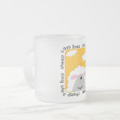 Schaf sagt Blöken-T-Shirts und Geschenke Mattglastasse (Vorderseite Links)