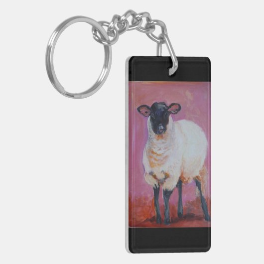Schaf-Schlüsselkette Schlüsselanhänger (Vorderseite links)