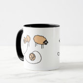 Schaf-Spaß-Tasse Tasse (Vorderseite Links)