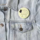 Schaf-Stick-Figur-T-Shirts und Geschenke Button (Beispiel)