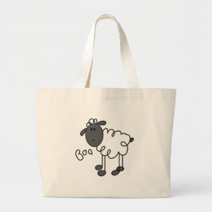 Schaf Stickfigur Tasche