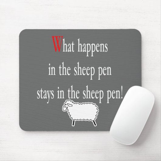 Schaf-Stift Mousepad (Mit Mouse)