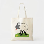 Schaf streckt Zunge heraus Tragetasche (Vorne)