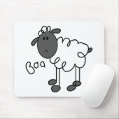 Schaf-Strichmännchen Mousepad (Mit Mouse)