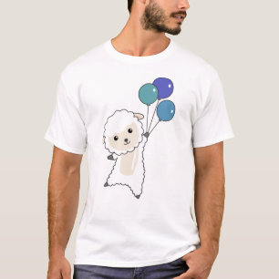 Schaf-Sweet-Tiere fliegen Balloons für Kinder T-Shirt