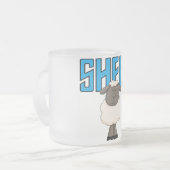 Schaf T-Shirts und Geschenke Mattglastasse (Vorderseite Links)