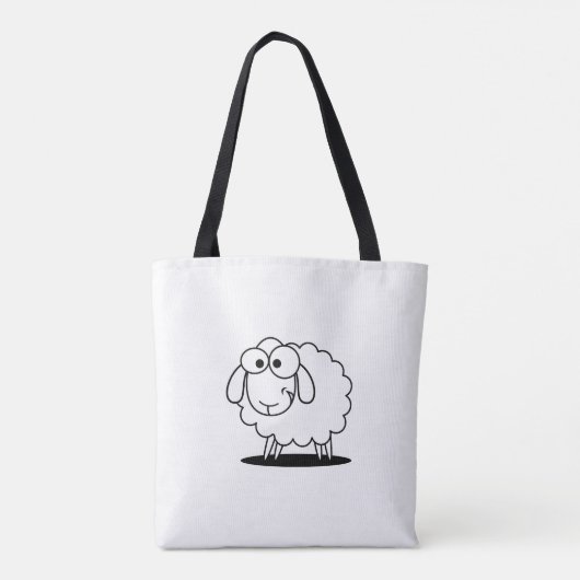 Schaf-Taschentasche Tasche (Rückseite)