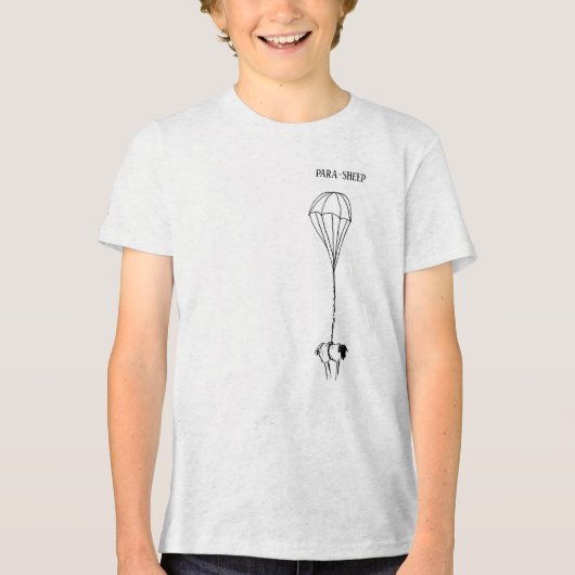 Schaf Tri-Blend Shirt (Vorderseite)