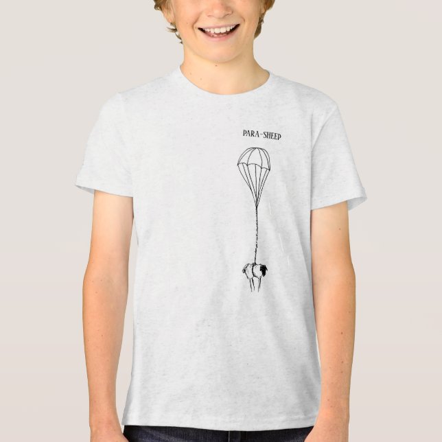 Schaf Tri-Blend Shirt (Vorderseite)
