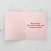 Schaf und Blume Karte (Innenseite)