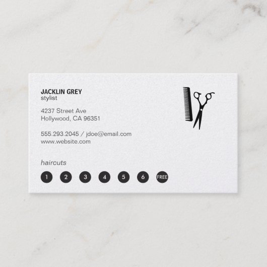 Schaf- und Kammkarton (Lochkarte 7) Treuekarte (Vorderseite)