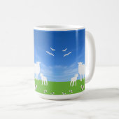 Schaf und Lamm Kaffeetasse (VorderseiteRechts)
