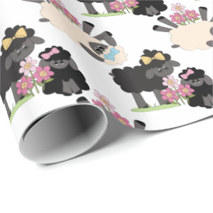 Schaf und Lämmer Geschenkpapier