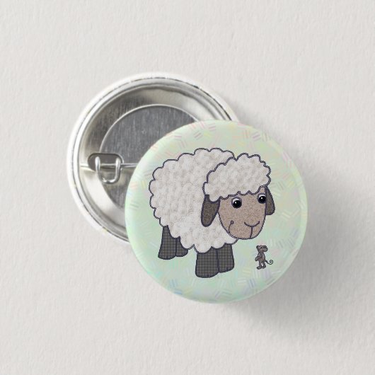 Schaf und Maus Button (Vorne & Hinten)