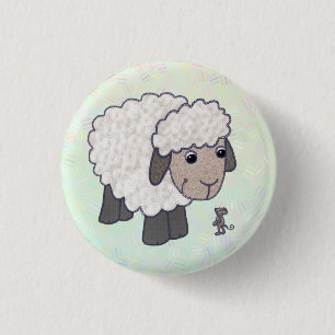 Schaf und Maus Button
