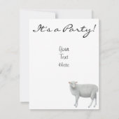 Schaf-Vieh-Einladungen Einladung (Rückseite)