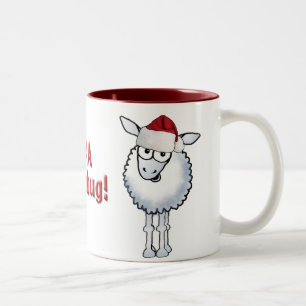 Schaf-Weihnachten-BLÖKEN Humbug! , Zweifarbige Tasse