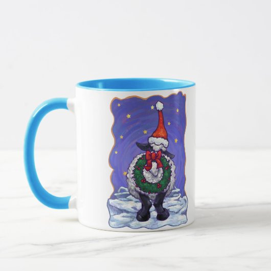 Schaf-Weihnachten Tasse (Links)