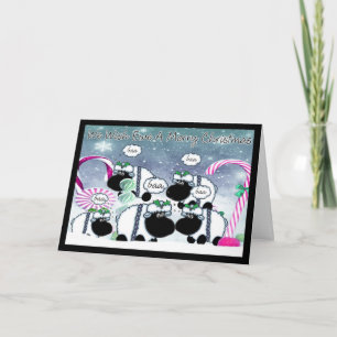 Schaf-Weihnachtskarte - wir wünschen Mutterschaf Feiertagskarte