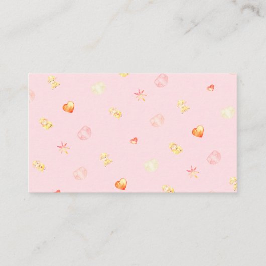 Schaf-Windeln-Kartentafeln für Babydusche Begleitkarte (Rückseite)